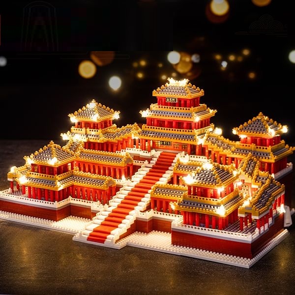 Bộ lắp ráp Lego mô hình Cung Điện Tử Cấm Thành ... có đèn