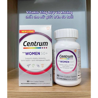 Vitamin tổng hợp centrum for women 50+ cho phụ nữ trên 50 tuổi, 90 viên