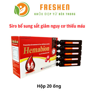 SẮT HEMABION Bổ sung sắt chiết xuất từ thực vật, giúp bổ máu, cải thiện tình trạng thiếu máu do thiếu sắt.