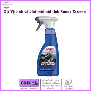Dung dịch làm sạch nội thất xe hơi kết hợp khử mùi nội thất ô tô - sonax 221241 - 500ml