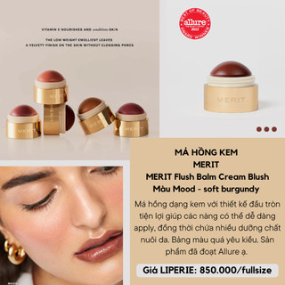 Má hồng kem dạng lăn MERIT Flush Balm Cream Blush