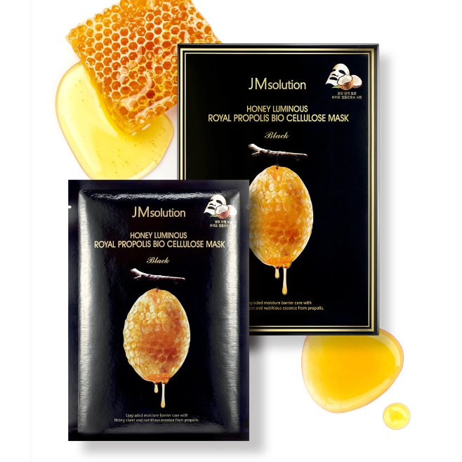 Mặt Nạ Sáp Ong Giúp Da Mịn Màng, Làm Giảm Quá Trình Lão Hoá JM Solution Honey Luminous Royal Propolis Mask 30ml