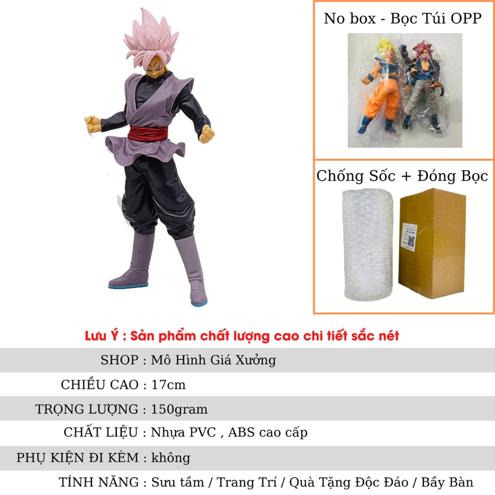 Mô hình DragonBall Songoku black cao 18cm - Bản Bộ - Dragon Ball - No Box