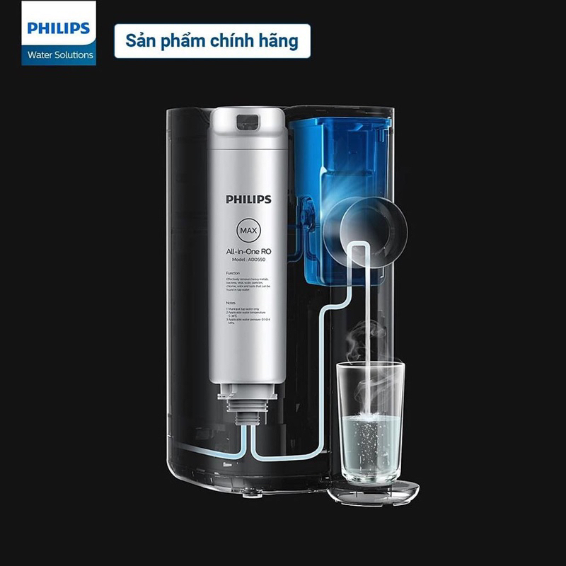 Lõi lọc RO All-in-one Philips ADD550 - Dành cho dòng máy lọc nước để bàn Phiips ADD6910 - Hàng chính hãng