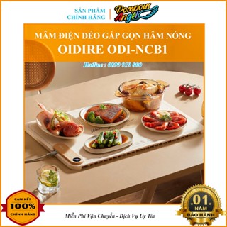 [Chính hãng] Mâm điện dẻo siêu mỏng gấp gọn giữ nóng thức ăn silicon an toàn OIDIRE ODI-NCB1 dễ cất tủ BH 12 Tháng