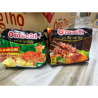 Mì Trộn Omachi Xốt Spaghetti & Vị Thịt Xiên Nướng