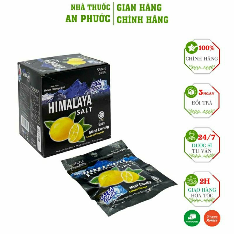 KẸO CHANH MUỐI HIMALAYA SALT⚡CAM KẾT CHÍNH HÃNG⚡Kẹo bổ sung dinh dưỡng và các Vitamin C có lợi cho sức khỏe