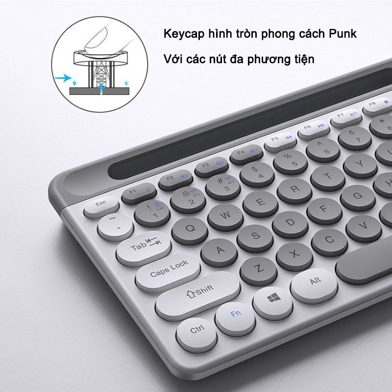 Bộ bàn phím và chuột không dây Acer Chế độ kép 2.4G + Bluetooth 5.0 Thích hợp làm văn phòng công ty và giải trí