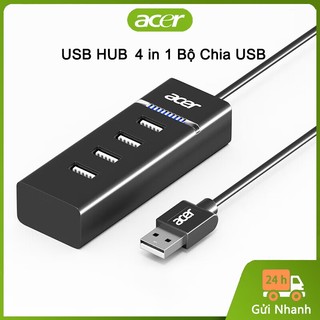 Bộ Chia USB Acer HY21-14U2B 4 in 1 Hub USB Truyền Tốc Độ Cao Thích Hợp Cho PC, Desktop, Laptops Bảo Hành 12 Tháng