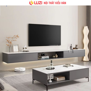 Kệ tivi treo tường thiết kế hiện đại cao cấp gỗ mdf phủ melamin chống xước Luzi - Zp303