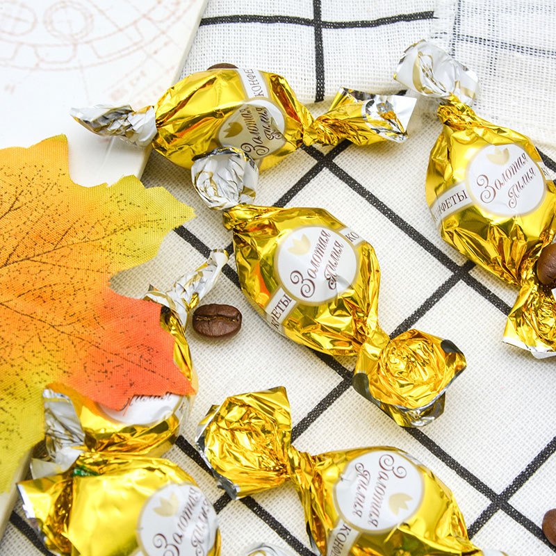 Kẹo Socola Nga Bông Huệ Vàng Konti “Golden Lily” gói 500g