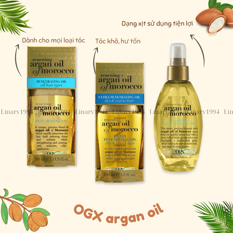 [LINARY1994] Tinh dầu dưỡng ẩm tóc OGX Hair Oil