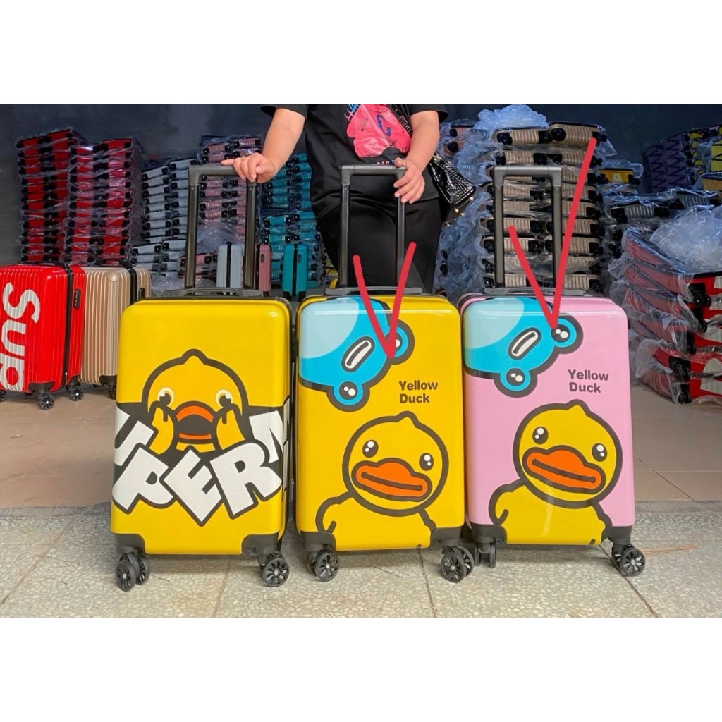Vali Nhựa Vịt Vàng Yellow Duck - Vali Kéo Du Lịch Nội Địa Trung