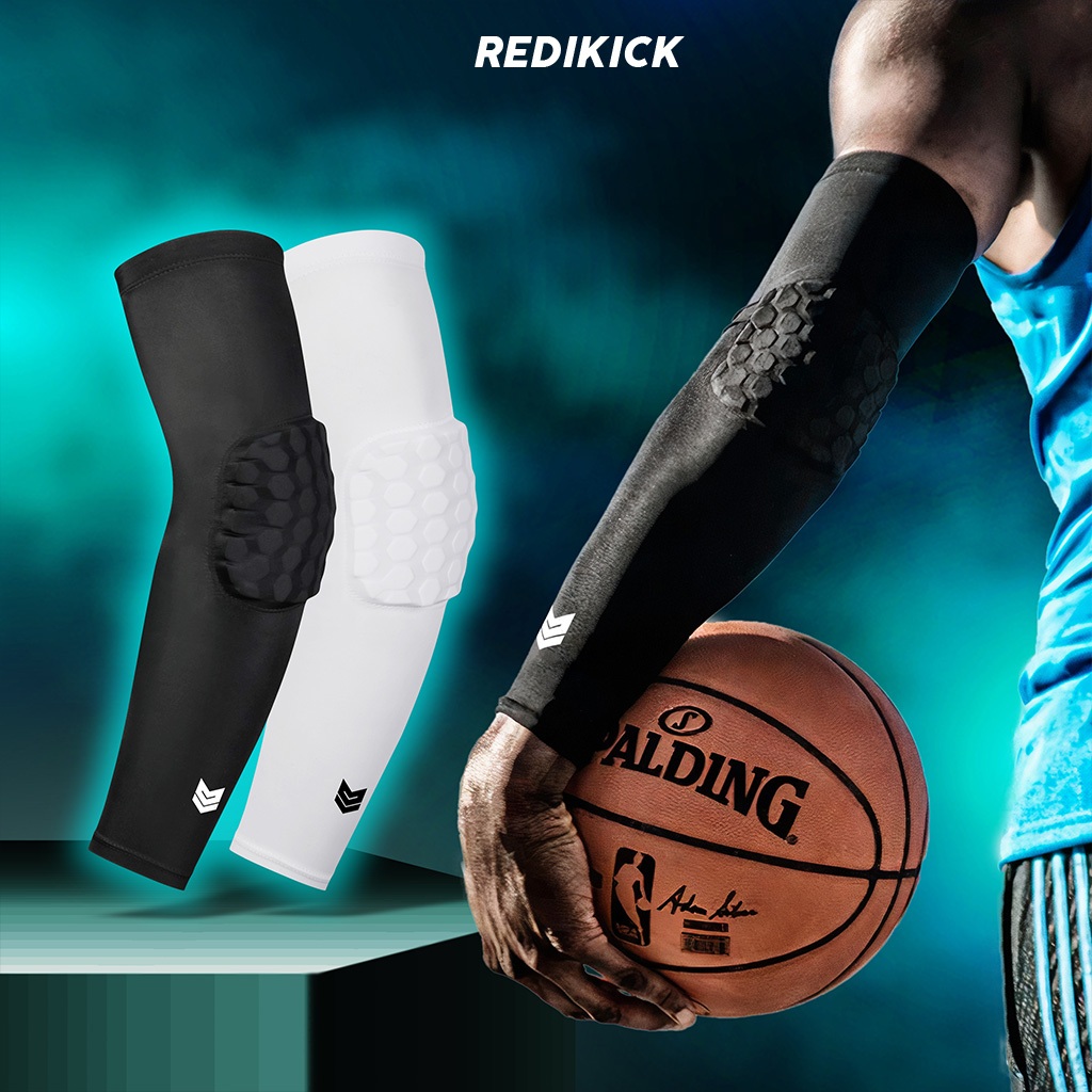 Băng bảo vệ khuỷu tay Găng ống tay thể thao Redikick arm sleeve có đệm chống chấn thương Đá Bóng Bóng rổ Bóng chuyền