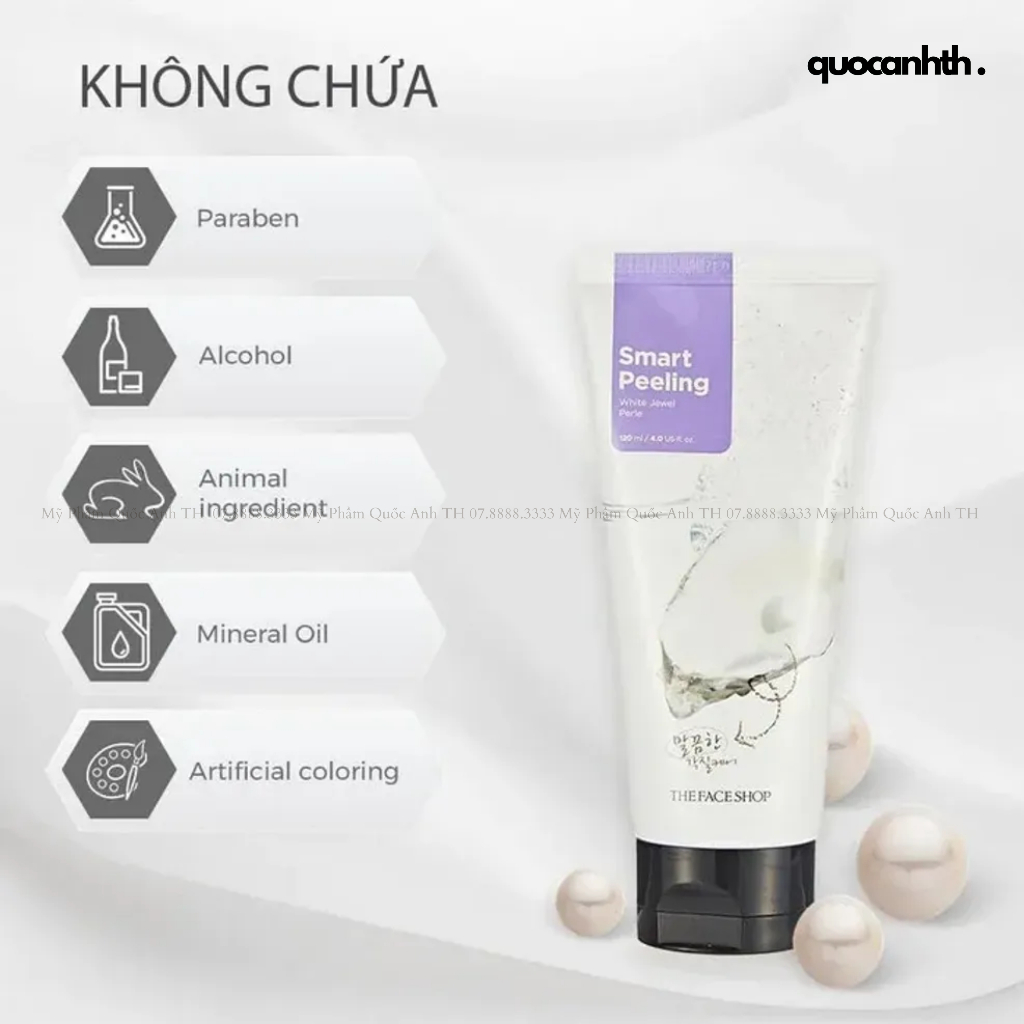 Tẩy da Chết Ngọc Trai White Jewel Peeling The Face Shop