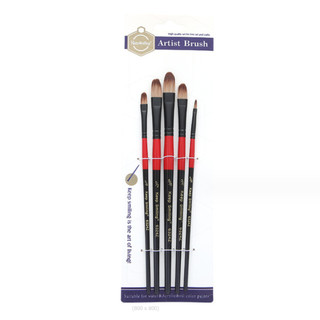 [VPP Cheapy]Cọ vẽ màu nước Keep Smiling 5 cây Thân đỏ đen