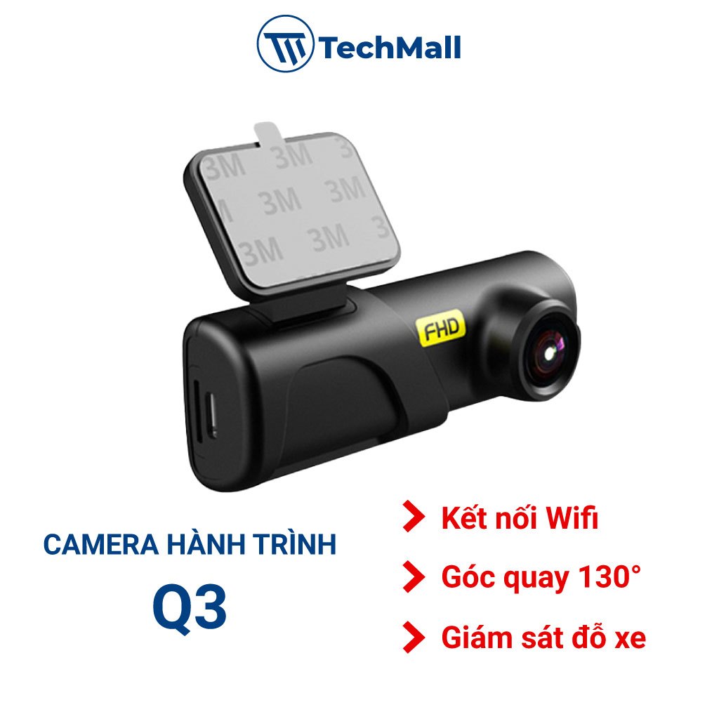 Camera hành trình ô tô Q3, kết nối wifi xem trực tiếp trên điện thoại, Độ Phân Giải 2K 2560x1440, bảo hành 12 tháng