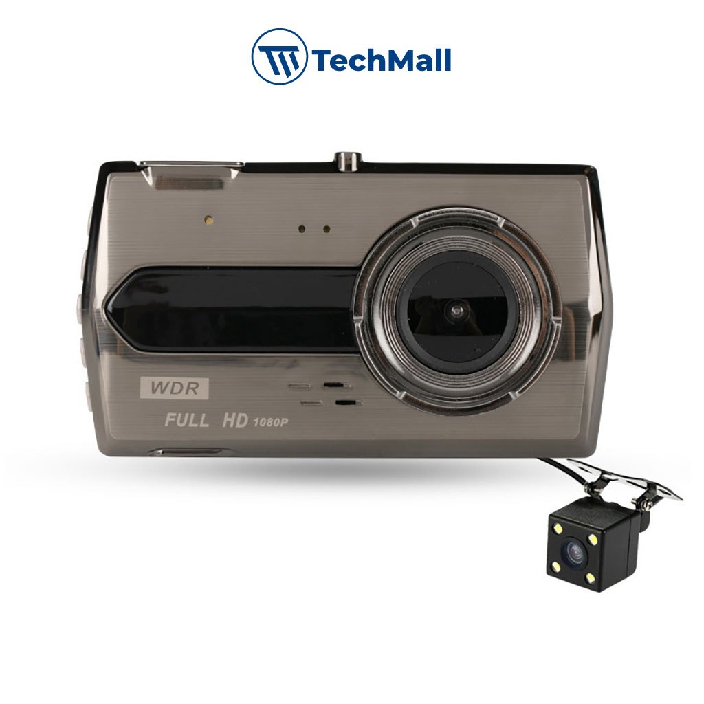 Camera Hành Trình Ô Tô S16 Màn Hình Siêu Nét - Chống Rung,  Full HD 1296p, Tích hợp cam sau, Tặng thẻ nhớ 32Gb