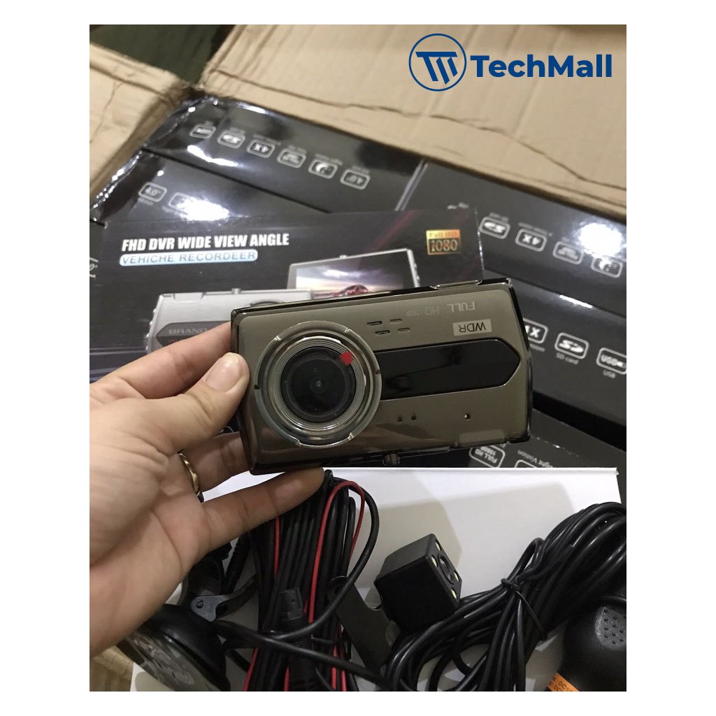 Camera Hành Trình Ô Tô S16 Màn Hình Siêu Nét - Chống Rung,  Full HD 1296p, Tích hợp cam sau, Tặng thẻ nhớ 32Gb