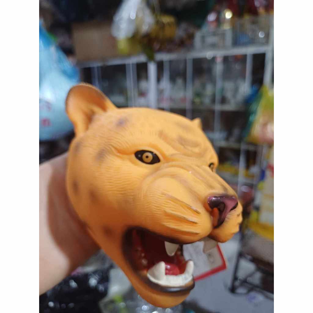 Đồ chơi bao tay nhựa đầu thú silicon