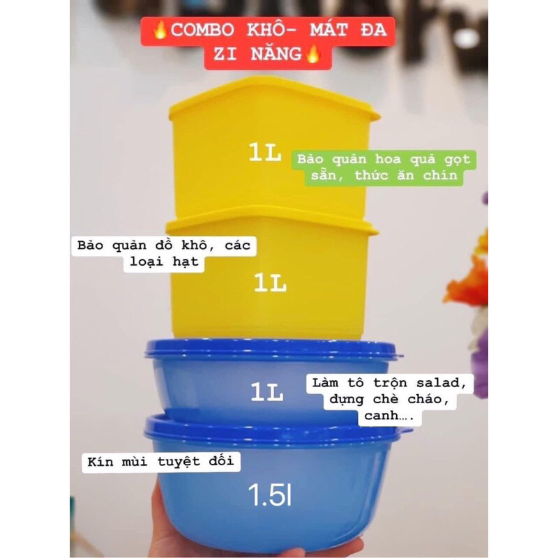 Set 4 hộp mát Modern Tupperware