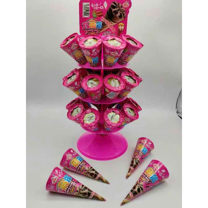 Bánh kem ốc quế hình trụ 30 cái- Tấn Hưng Store