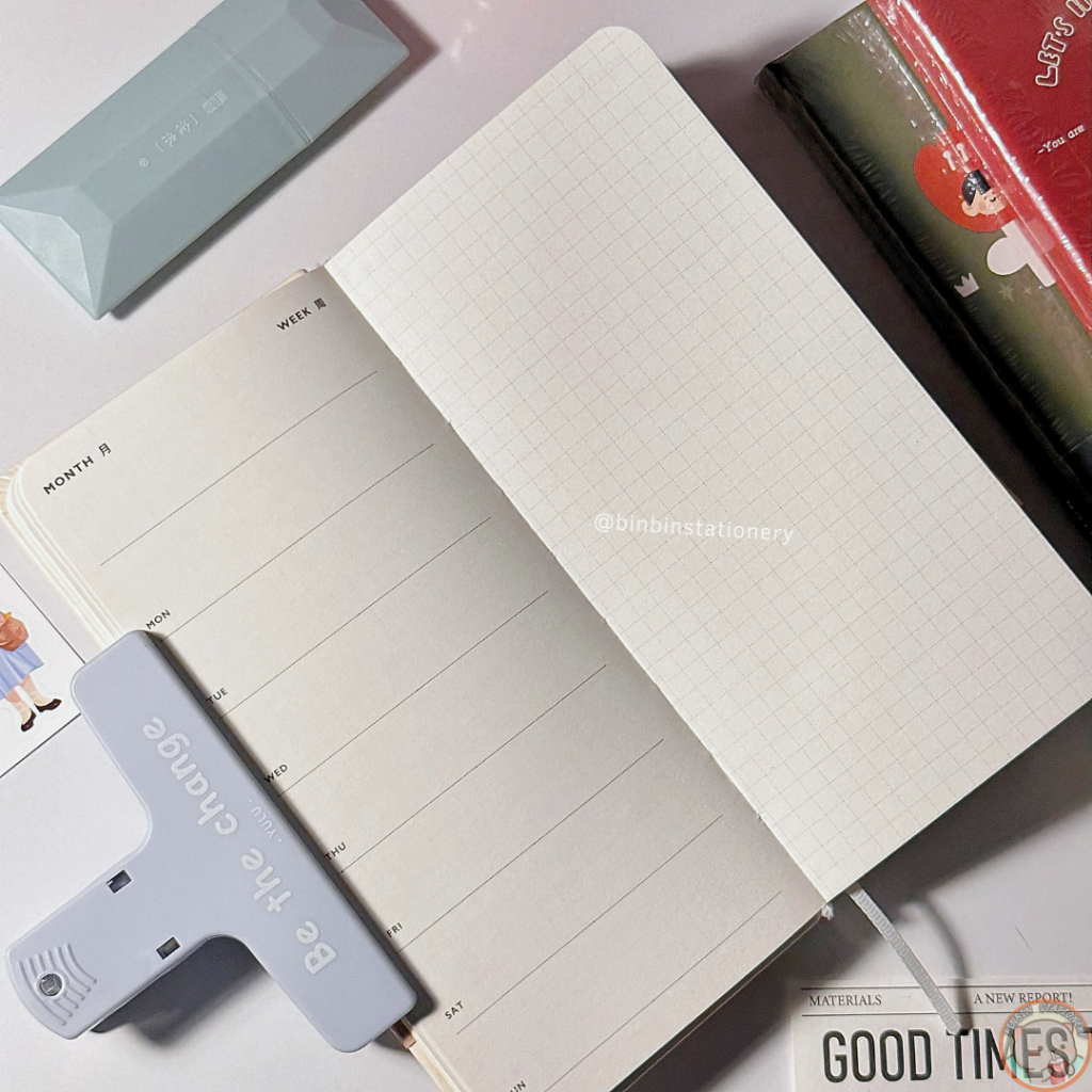 Sổ tay Weekly Note For Slim 53 tuần ghi chú lịch trình, nhiều layout tiện lợi NFS01