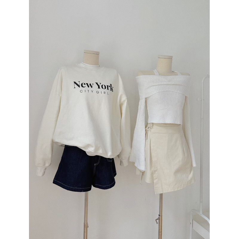 Áo sweater nỉ bông New York 18made ✿ 𝐁𝐲 𝐄𝐢𝐠𝐡𝐭𝐞𝐞𝐧 𝐀𝐠𝐚𝐢𝐧