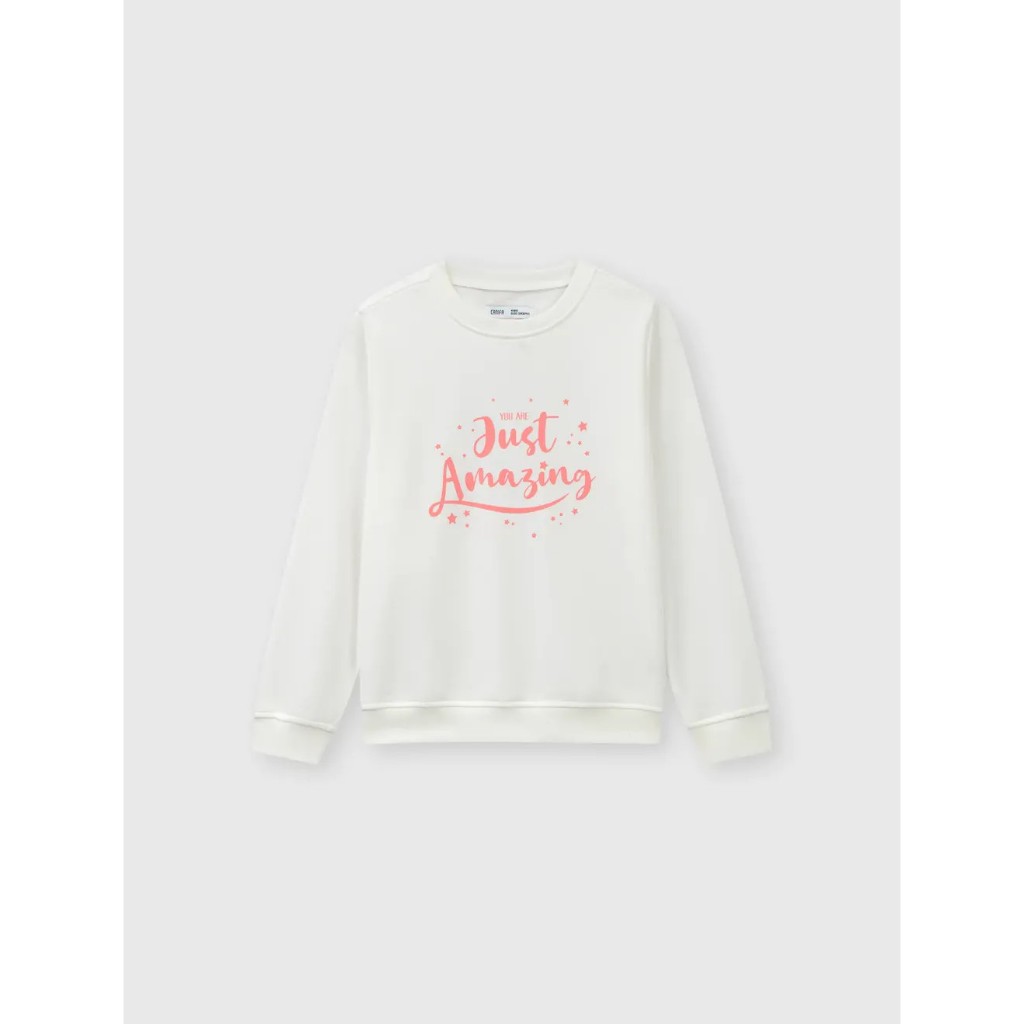 CANIFA Áo nỉ bé gái cổ tròn Just Amazing