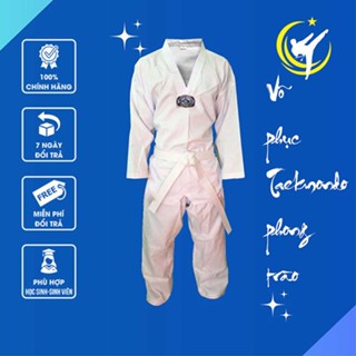  Bộ võ phục Taekwondo phong trào Đồng phục taekwondo giá rẻ cho học sinh sinh viên và người mới học 