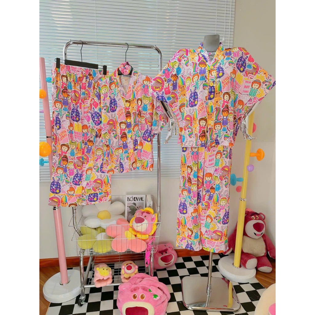 Đồ pijama cao cấp in 3D Bigsize