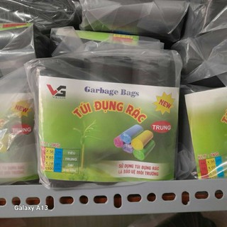 Túi đựng rác -bịch 3 cuộn túi nilon đựng rác màu đen