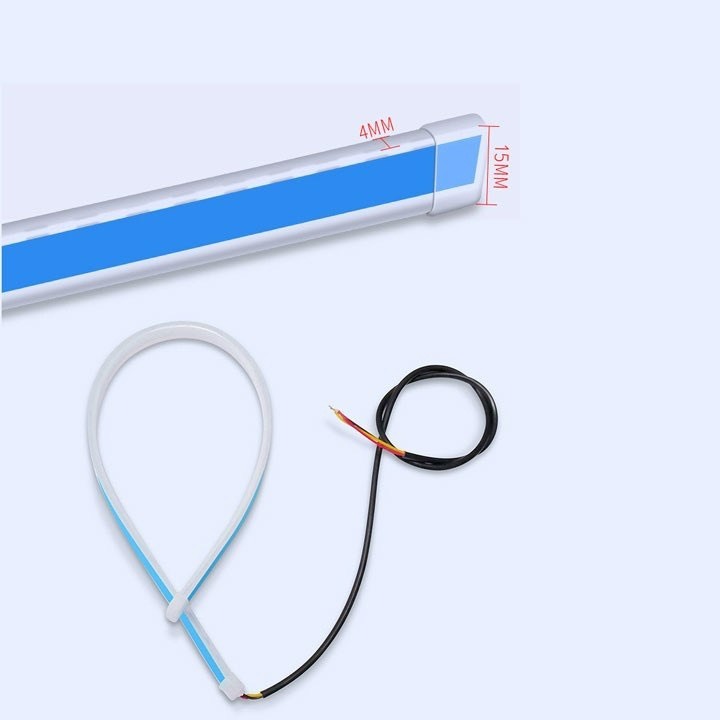 Dây led mí Đèn Led Mí Xi Nhan Điện Bình 12V Đuổi Audi,Tích Hợp Đèn Demi ,Chống Nước, Lắp Xe Máy Và Ô Tô