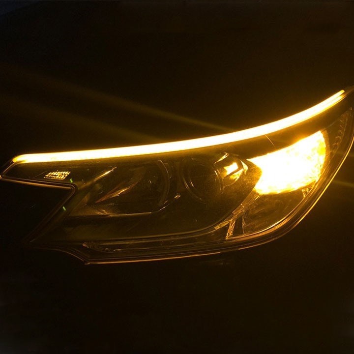 Dây led mí Đèn Led Mí Xi Nhan Điện Bình 12V Đuổi Audi,Tích Hợp Đèn Demi ,Chống Nước, Lắp Xe Máy Và Ô Tô