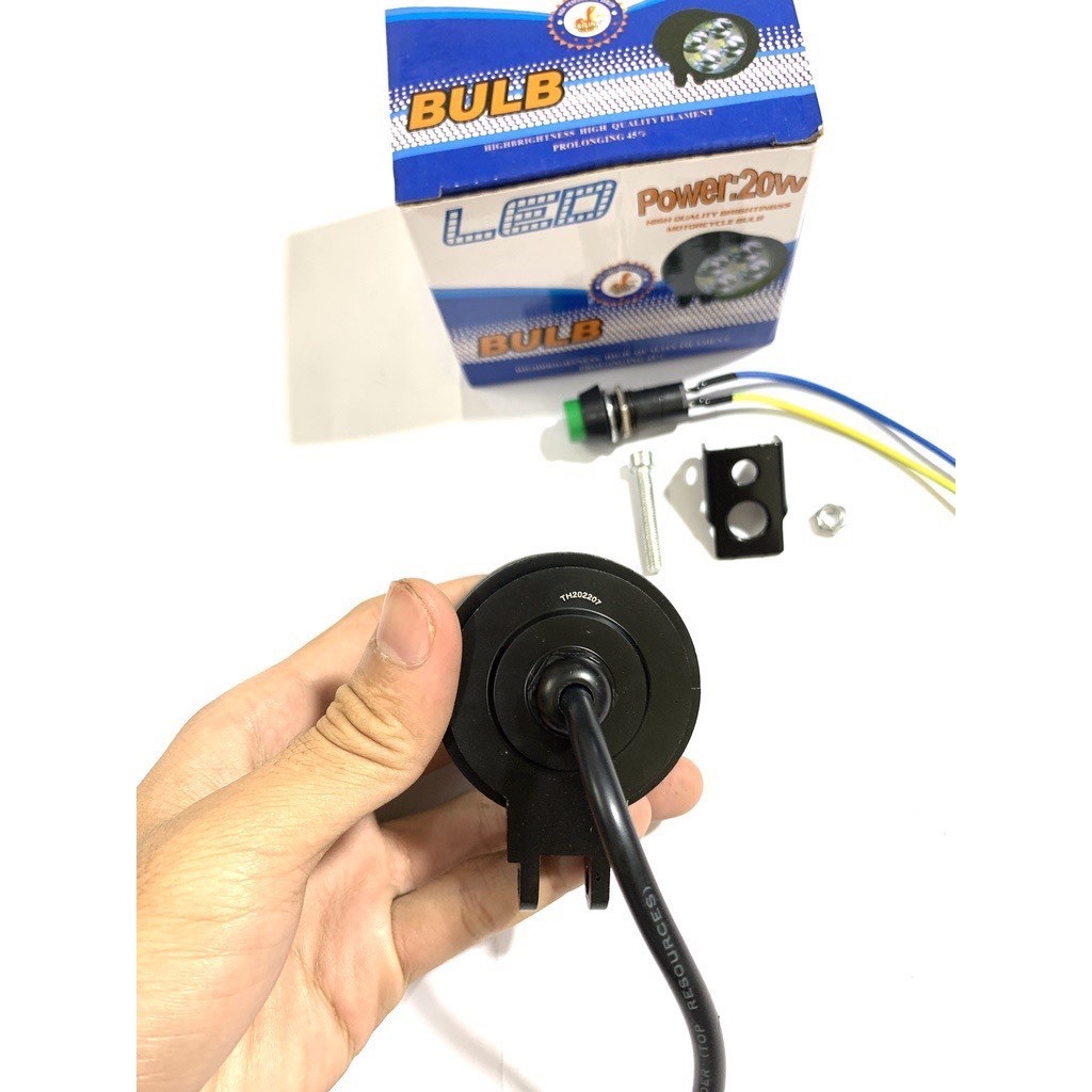 Đèn trợ sáng l4 Ngắn Siêu Sáng-Chống Nước 3 chế độ Sáng tặng kèm công tắc bảo hành 1 năm