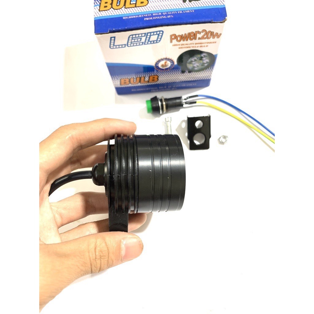 Đèn trợ sáng l4 Ngắn Siêu Sáng-Chống Nước 3 chế độ Sáng tặng kèm công tắc bảo hành 1 năm