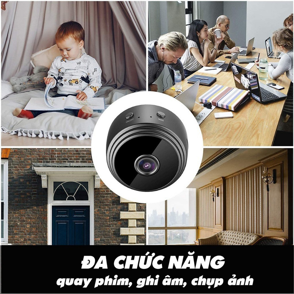 Camera Giám Sát An Ninh IP Không Dây, Độ Phân Giải 1080P Kết Nối WIFI - Camera Quan Sát Từ Xa Tiện Dụng Cho Gia Đình