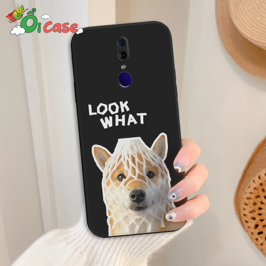 Ốp lưng Oppo F11 / F11 Pro silicon mềm , bảo vệ cam in hình chú chó hài hước , dễ thương