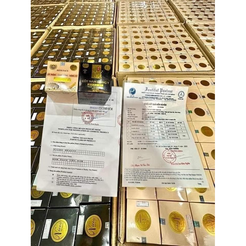 Combo Kem Face Cốt Nám Đông Y Nikos Chính Hãng- Kem Face Nikos Cốt Trắng Căng Bóng Nâng Cơ