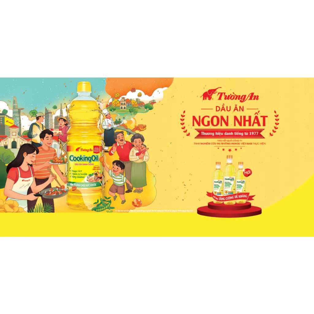 HSD MỚI NHẤT Dầu ăn TƯỜNG AN | HAPPY KOKI Chai 1 Lít