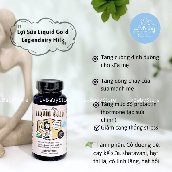 Viên uống lợi sữa Legendairy Milk  60 viên