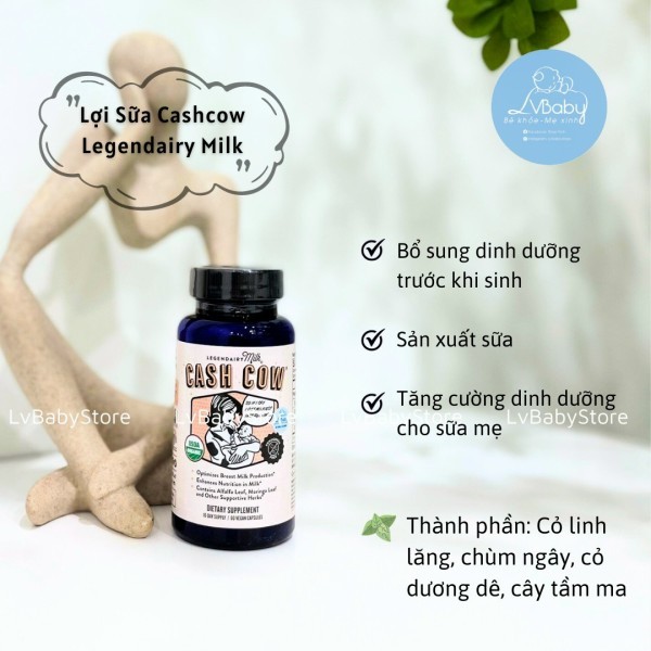 Viên uống lợi sữa Legendairy Milk  60 viên