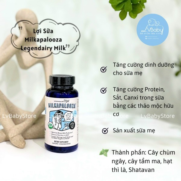 Viên uống lợi sữa Legendairy Milk  60 viên