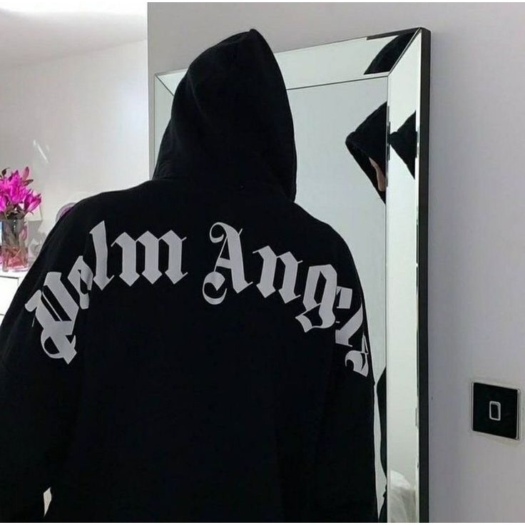 Áo Hoodie In Chữ Palm Anggel Áo Nỉ Nam Nữ Dày Dặn Dáng Rộng Nam Nữ