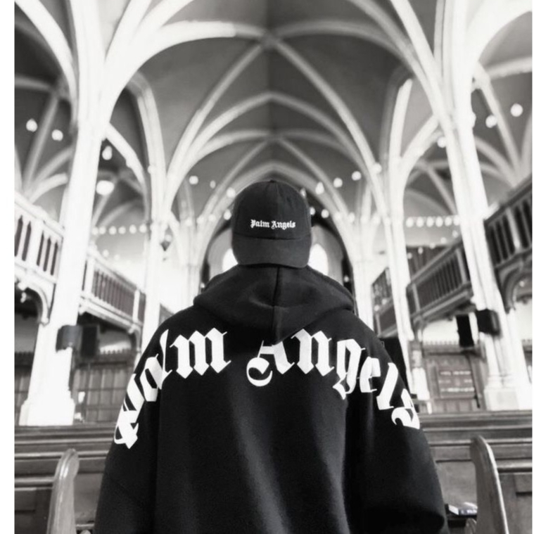 Áo Hoodie In Chữ Palm Anggel Áo Nỉ Nam Nữ Dày Dặn Dáng Rộng Nam Nữ