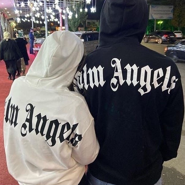 Áo Hoodie In Chữ Palm Anggel Áo Nỉ Nam Nữ Dày Dặn Dáng Rộng Nam Nữ