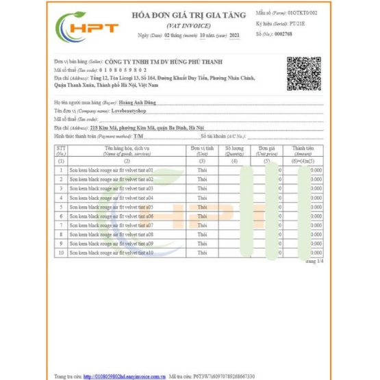 Son kem lì BLA.CK ROU.GE Air Fit Velvet Tint Ver 2