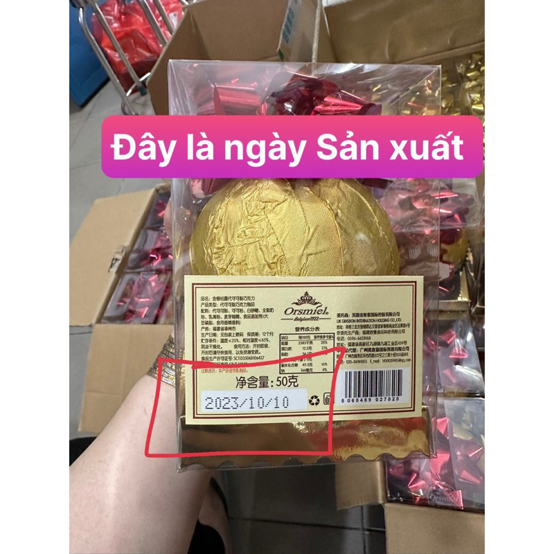 SOCOLA HÌNH QUẢ CẦU 68gr - HÀNG TẾT