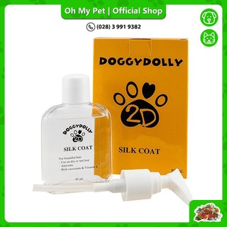 Dầu thơm dưỡng lông mềm mượt cho chó mèo [Chính Hãng] Silk Coat Doggy Dolly 85ml
