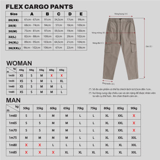 Quần dài FLEX CARGO PANTS / Grey